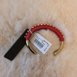 J. Crew Red and Gold Women's Bracelet